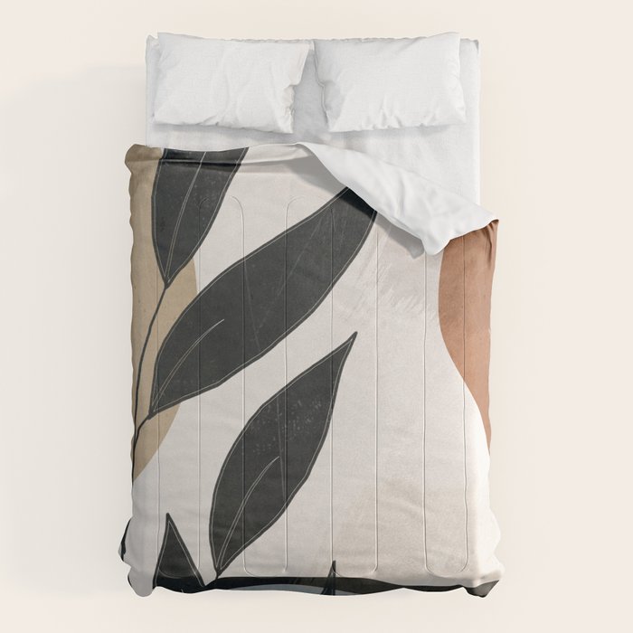 Abstract Art Tropical Leaves 5 Comforter Gallery Image 1