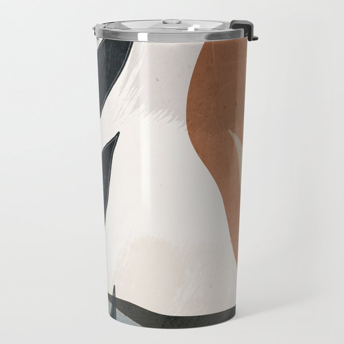 Abstract Art Tropical Leaves 5 Travel Mug Gallery Image 2