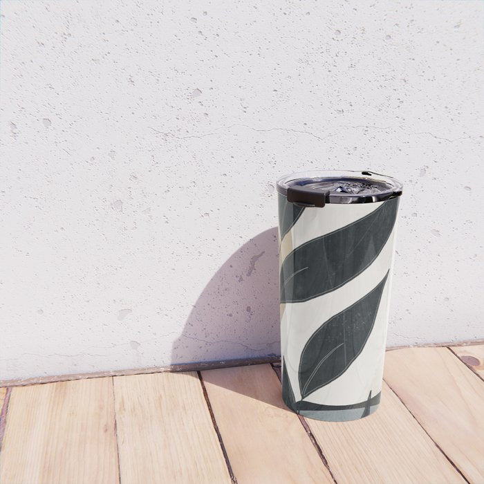 Abstract Art Tropical Leaves 5 Travel Mug Gallery Image 4