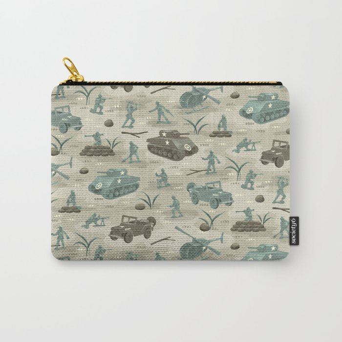 Little Green Toy Soldiers Carry All Pouch Gallery Image 1