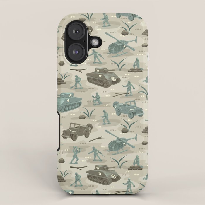 Little Green Toy Soldiers iPhone Case Gallery Image 1