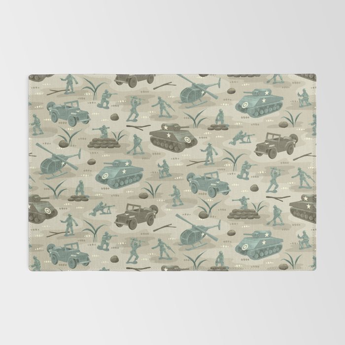 Little Green Toy Soldiers Rug Gallery Image 2
