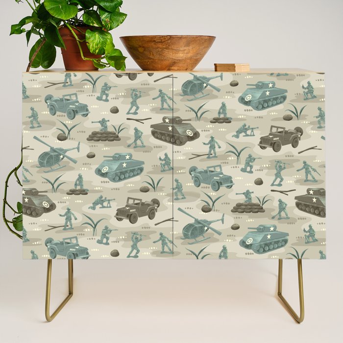 Little Green Toy Soldiers Credenza Gallery Image 1
