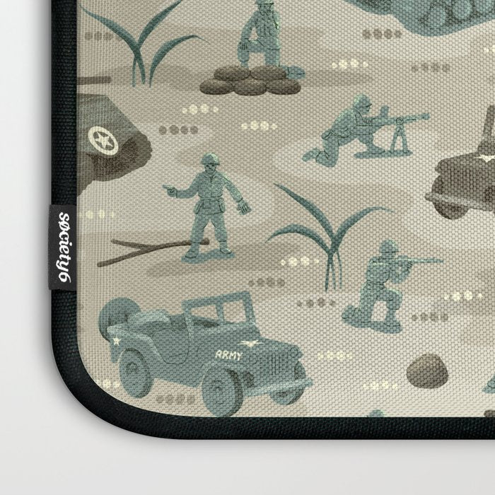 Little Green Toy Soldiers Laptop Sleeve Gallery Image 3