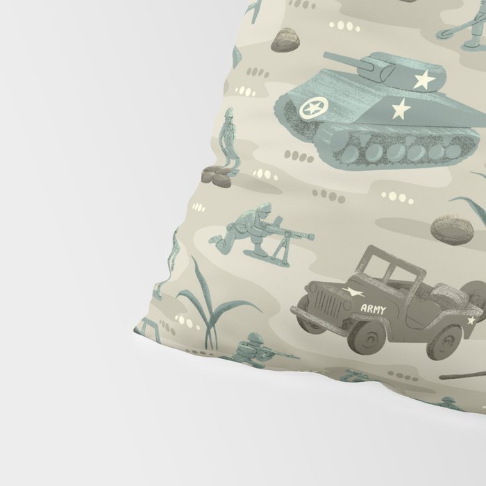 Little Green Toy Soldiers Pillow Sham Gallery Image 4