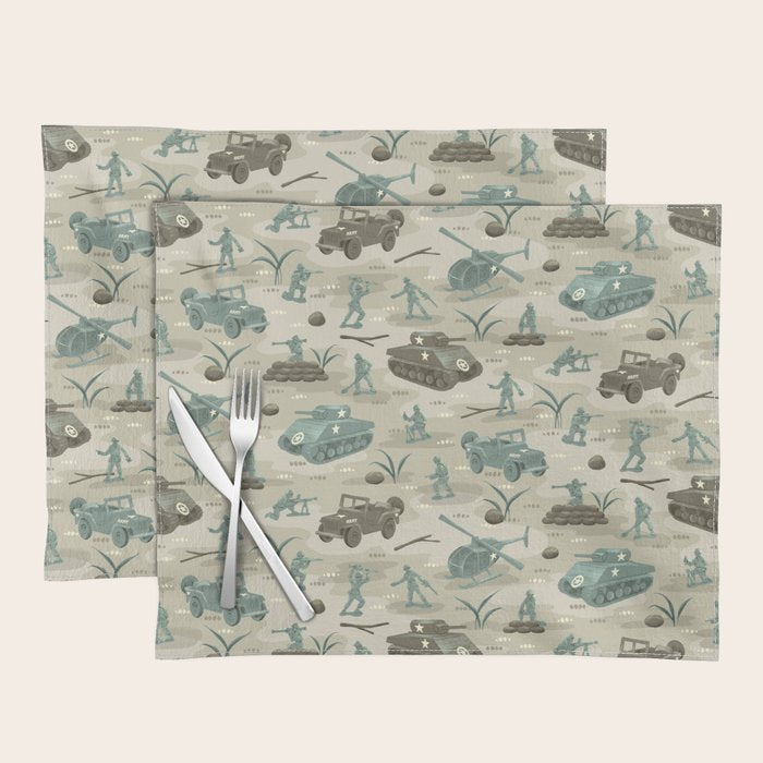Little Green Toy Soldiers Placemat Gallery Image 1