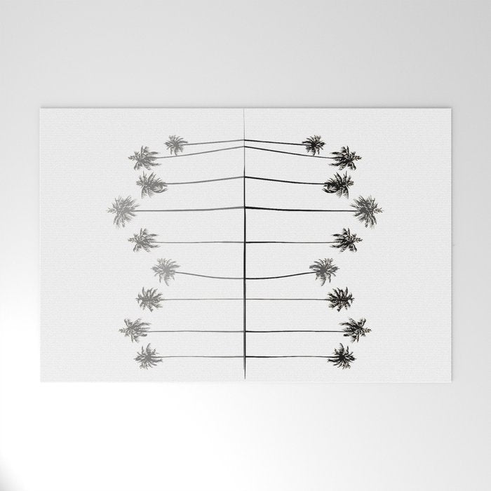 Palm Reflections II Welcome Mat Gallery Image 1