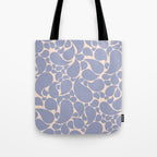 Blue Retro Inspired Paisley Swirl Pattern Tote Bag Gallery Image 1