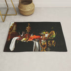 Jan Davidsz. de Heem Still Life With Lobster & Lemon Rug Gallery Image 1