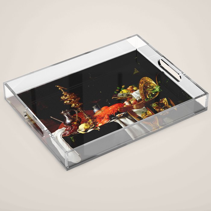 Jan Davidsz. de Heem Still Life With Lobster & Lemon Acrylic Tray Gallery Image 1