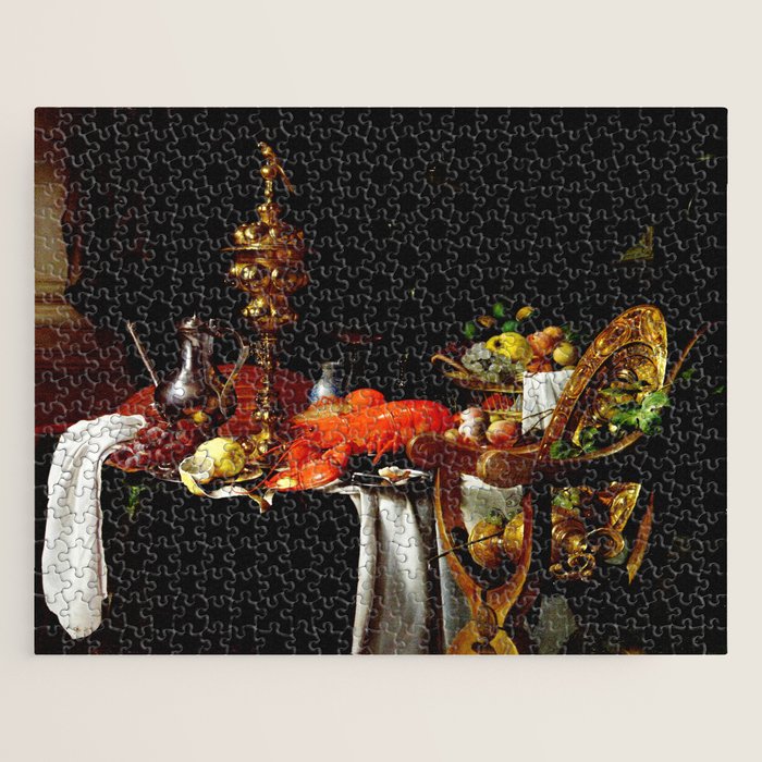 Jan Davidsz. de Heem Still Life With Lobster & Lemon Jigsaw Puzzle Gallery Image 1