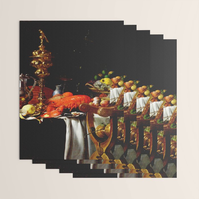 Jan Davidsz. de Heem Still Life With Lobster & Lemon Wrapping Paper Gallery Image 3