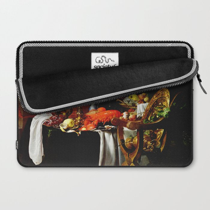 Jan Davidsz. de Heem Still Life With Lobster & Lemon Laptop Sleeve Gallery Image 2