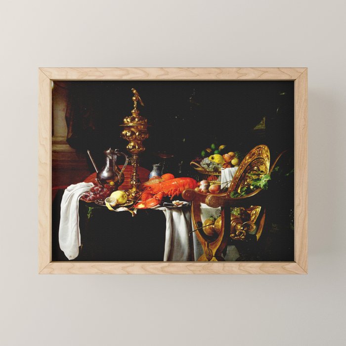 Jan Davidsz. de Heem Still Life With Lobster & Lemon Mini Art Print Gallery Image 1
