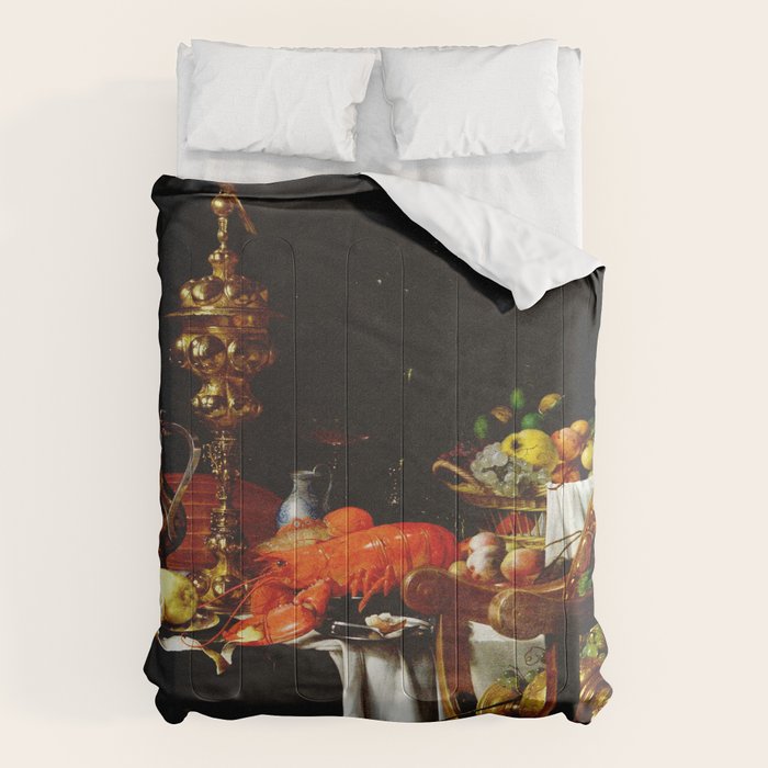 Jan Davidsz. de Heem Still Life With Lobster & Lemon Comforter Gallery Image 6