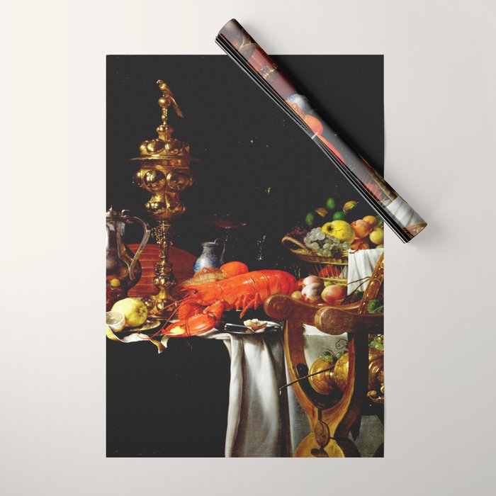 Jan Davidsz. de Heem Still Life With Lobster & Lemon Wrapping Paper Gallery Image 1