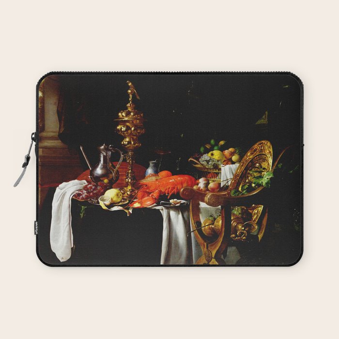 Jan Davidsz. de Heem Still Life With Lobster & Lemon Laptop Sleeve Gallery Image 1