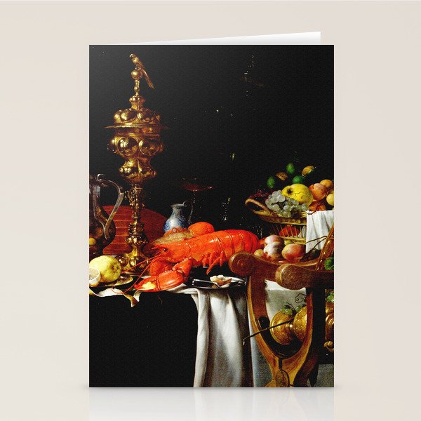 Jan Davidsz. de Heem Still Life With Lobster & Lemon Stationery Card Gallery Image 1