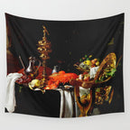 Jan Davidsz. de Heem Still Life With Lobster & Lemon Wall Tapestry Gallery Image 4