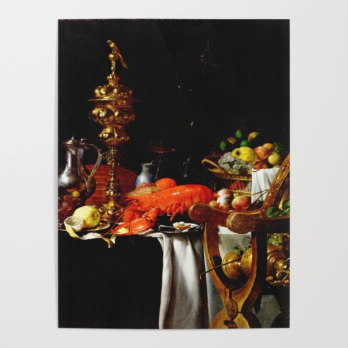 Jan Davidsz. de Heem Still Life With Lobster & Lemon Poster Gallery Image 4