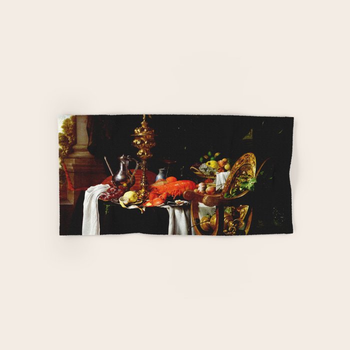 Jan Davidsz. de Heem Still Life With Lobster & Lemon Bath Towel Gallery Image 1