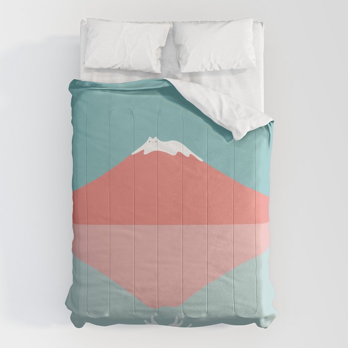 Cat Landscape 194: Reflection Comforter Gallery Image 6