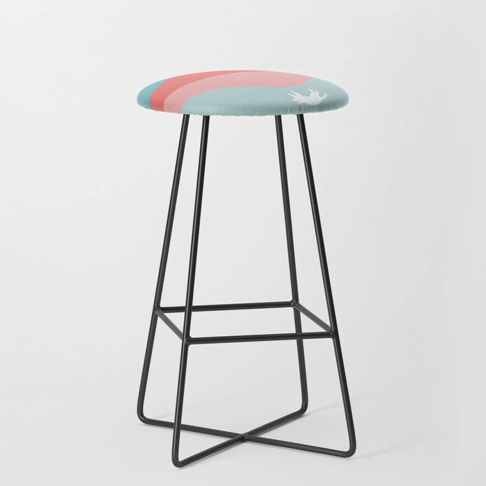 Cat Landscape 194: Reflection Stool Gallery Image 1