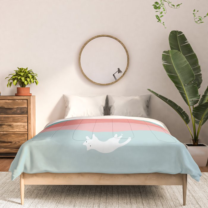 Cat Landscape 194: Reflection Comforter Gallery Image 3