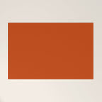 Rusty Burnt Orange Solid Rich Rust Colour Welcome Mat Gallery Image 1