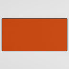 Rusty Burnt Orange Solid Rich Rust Colour Desk Mat Gallery Image 3