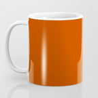 Rusty Burnt Orange Solid Rich Rust Colour Coffee Mug Gallery Image 3