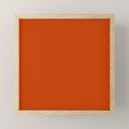 Rusty Burnt Orange Solid Rich Rust Colour Mini Art Print Gallery Image 1