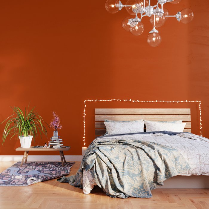 Rusty Burnt Orange Solid Rich Rust Colour Wallpaper Gallery Image 3