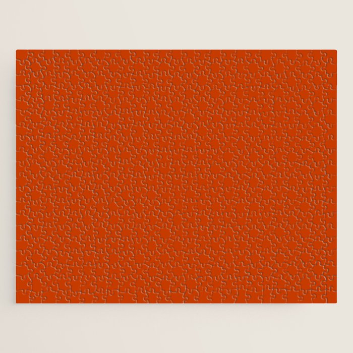 Rusty Burnt Orange Solid Rich Rust Colour Jigsaw Puzzle Gallery Image 1