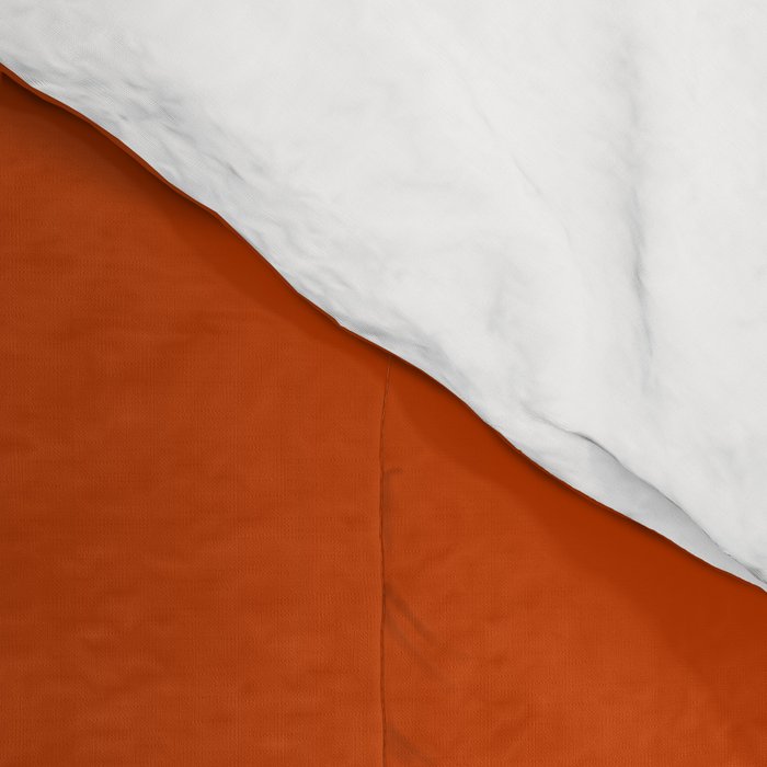 Rusty Burnt Orange Solid Rich Rust Colour Comforter Gallery Image 4
