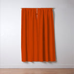 Rusty Burnt Orange Solid Rich Rust Colour Window Curtain Gallery Image 3