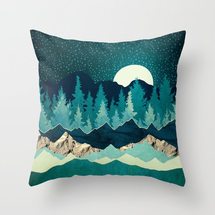 Sage Forest Throw Pillow Gallery Image 6