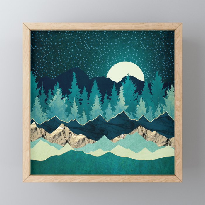 Sage Forest Mini Art Print Gallery Image 1