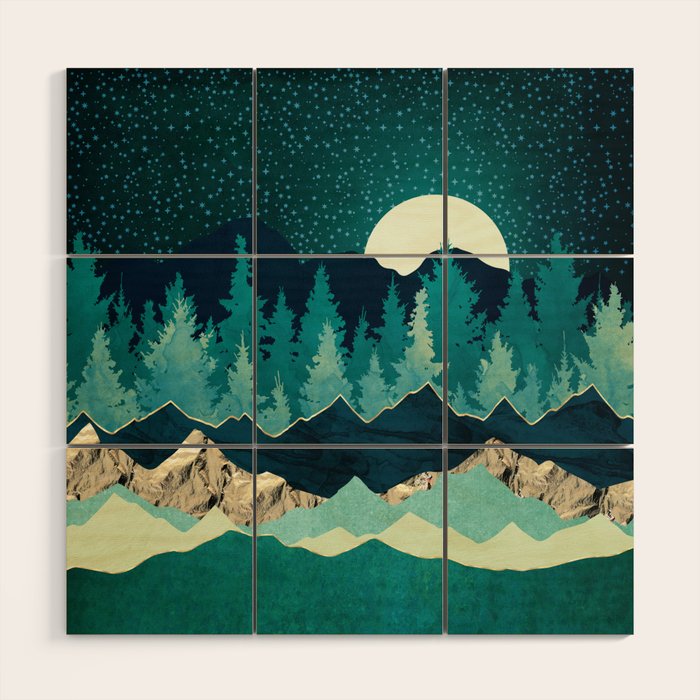 Sage Forest Wood Wall Art Gallery Image 1