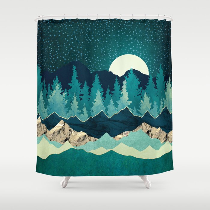 Sage Forest Shower Curtain Gallery Image 1