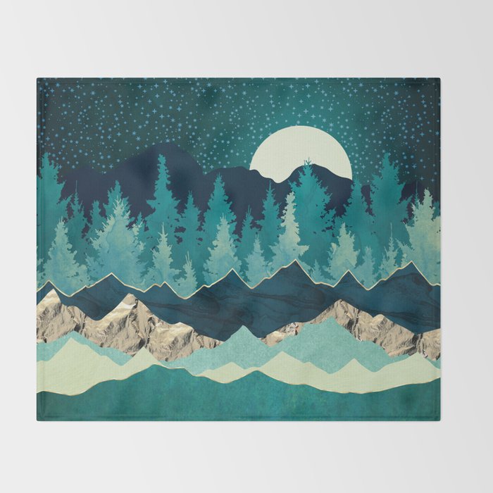 Sage Forest Throw Blanket Gallery Image 2
