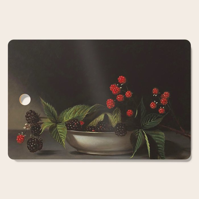 Blackberries - Raphaelle Peale - c.1813 Oil Paintig Cutting Board Gallery Image 1