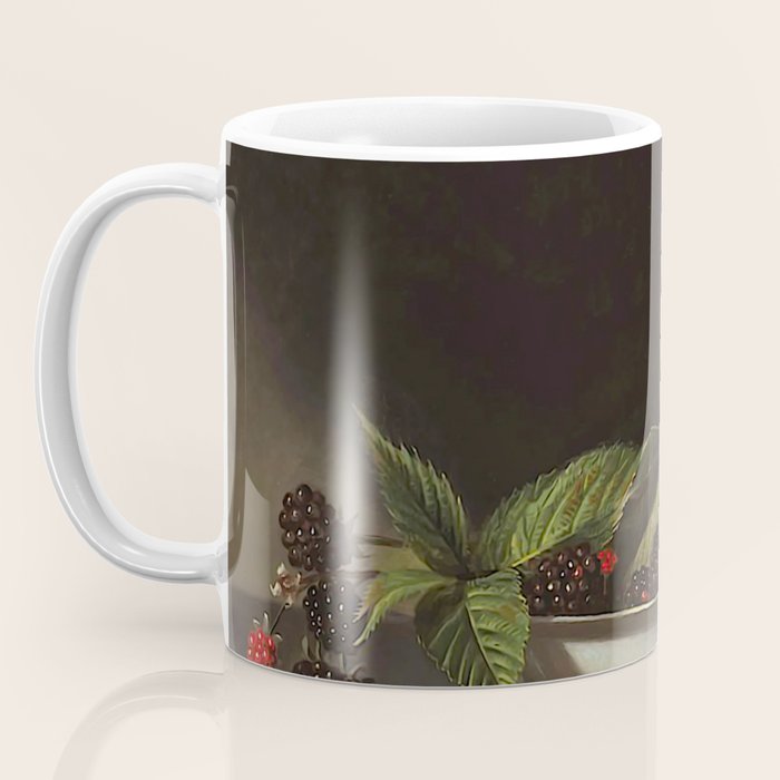 Blackberries - Raphaelle Peale - c.1813 Oil Paintig Coffee Mug Gallery Image 3