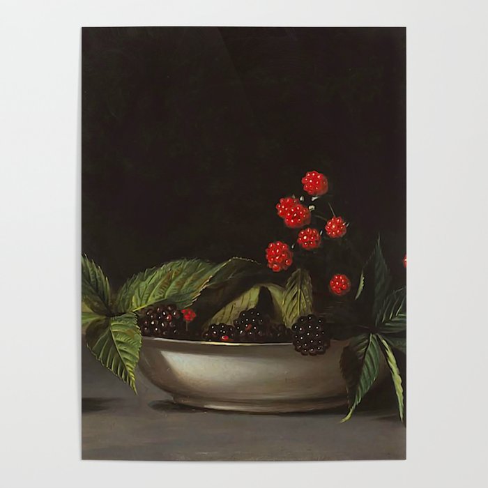Blackberries - Raphaelle Peale - c.1813 Oil Paintig Poster Gallery Image 4