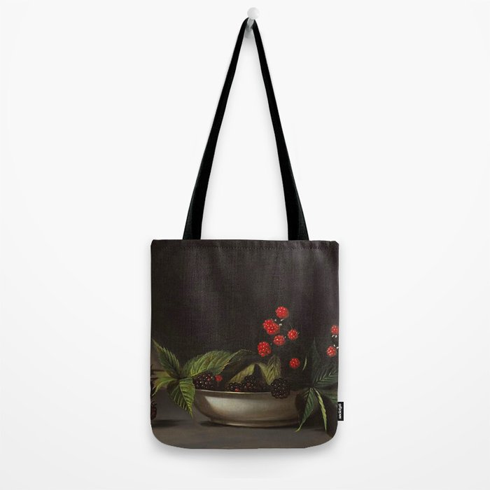 Blackberries - Raphaelle Peale - c.1813 Oil Paintig Tote Bag Gallery Image 2