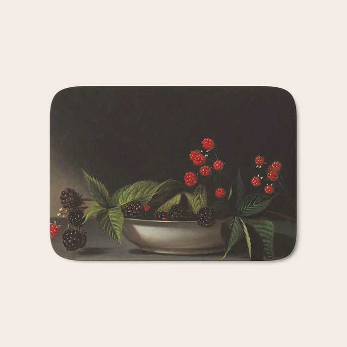 Blackberries - Raphaelle Peale - c.1813 Oil Paintig Bath Mat Gallery Image 1