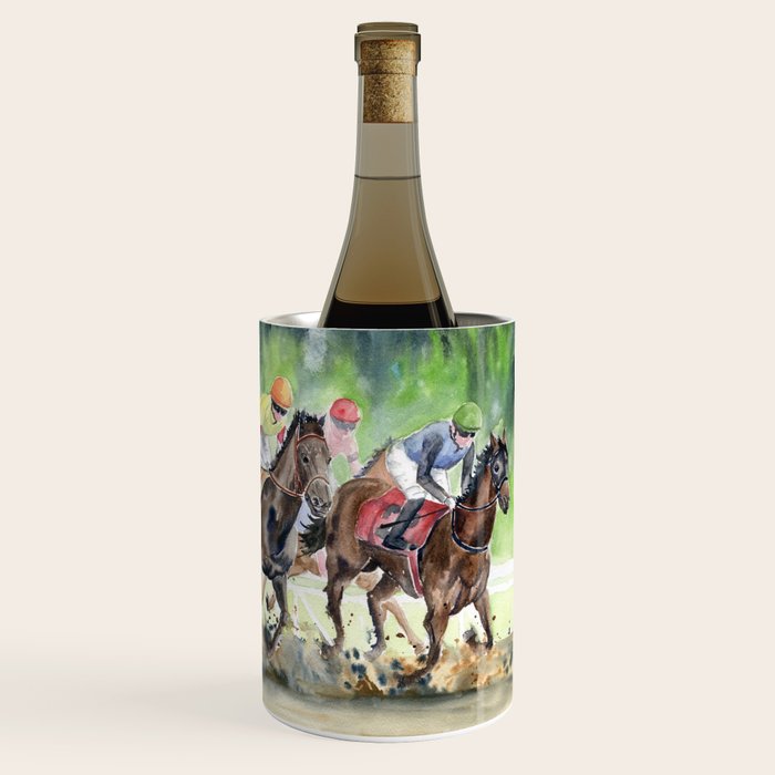 Horse Racing 2 Wine Chiller Gallery Image 1