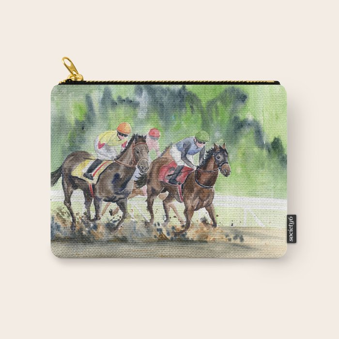 Horse Racing 2 Carry All Pouch Gallery Image 1