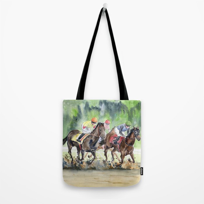 Horse Racing 2 Tote Bag Gallery Image 2