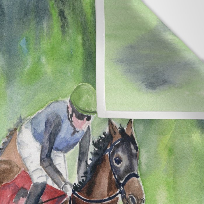 Horse Racing 2 Wall Tapestry Gallery Image 3